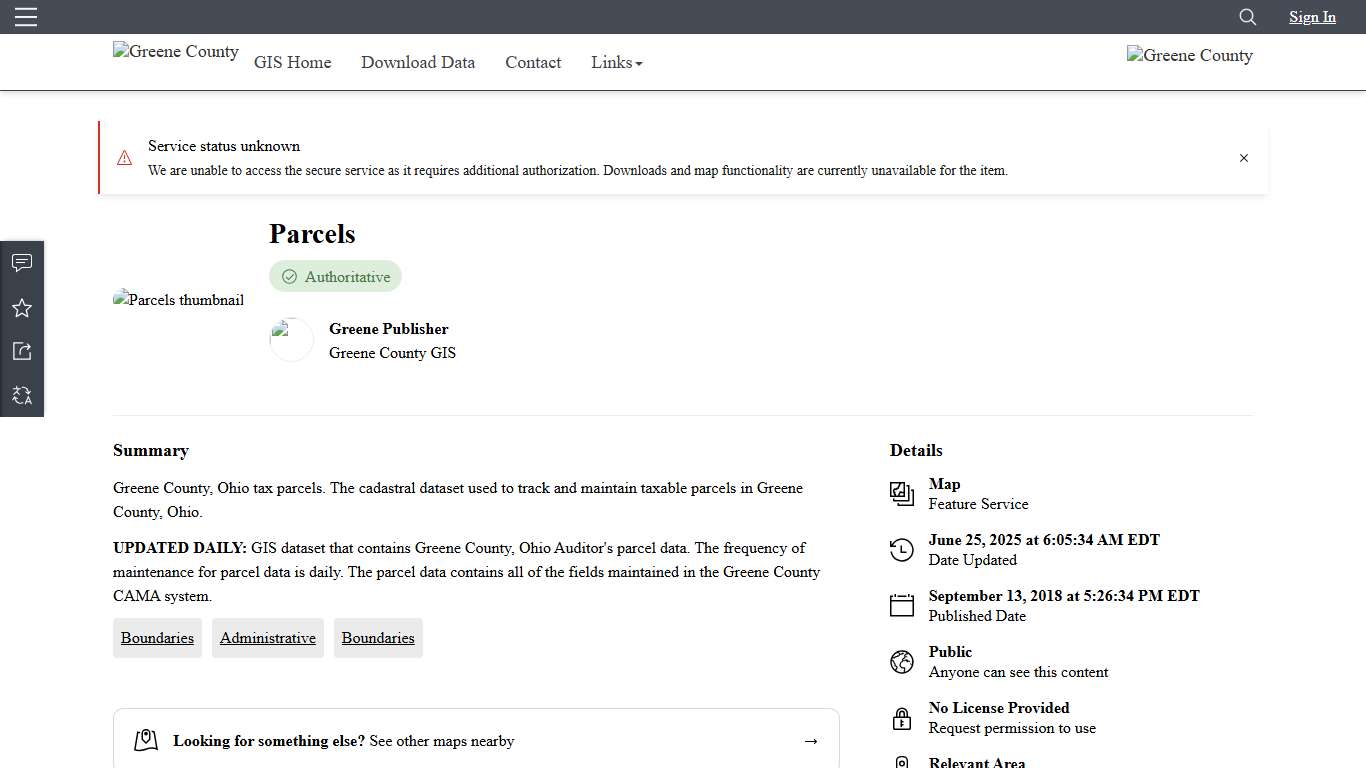 Parcels Greene County GIS Hub